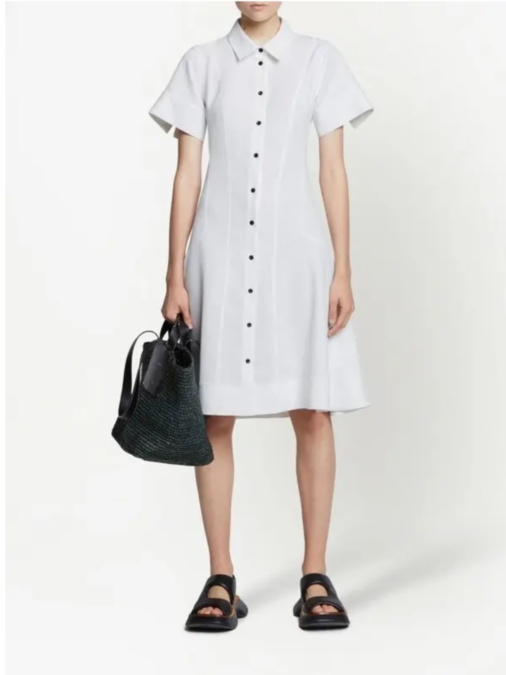 Proenza Schouler White Label short-sleeve shirt dress